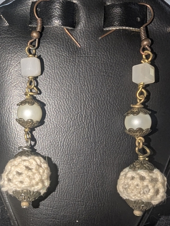 PrimalNeed Jewelry - NEW PrimalNeed OOAK Handcrafted Cozy Sweater Bronze-tone Earrings